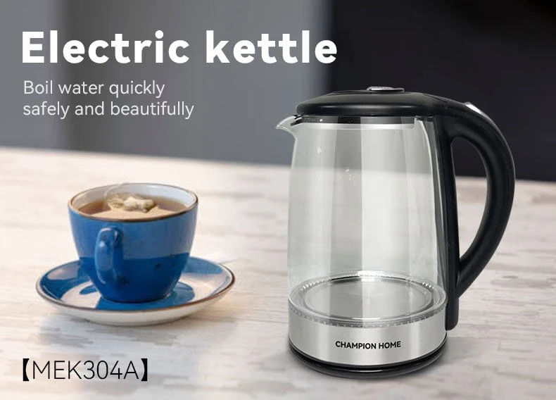 1.8L fast boil glass kettle