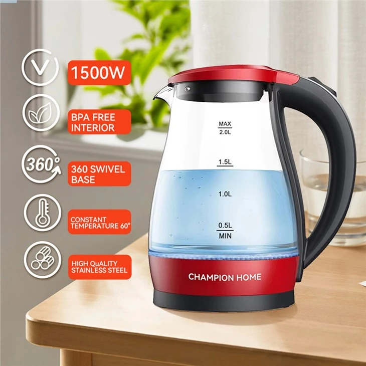 Electric Cordless Portable Glasses Kettle